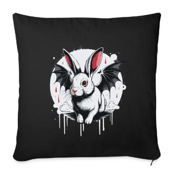 Mystic Rabbit Dragon Mix - Sofa pillowcase 17,3'' x 17,3'' (45 x 45 cm) - black - Front