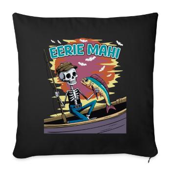 Creative skeleton angler dolphinfish Mahimahi - Sofa pillowcase 17,3'' x 17,3'' (45 x 45 cm) - black - Front