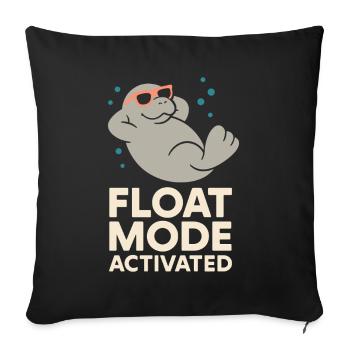 Manatee enthusiast sea beef lover salad love - Sofa pillowcase 17,3'' x 17,3'' (45 x 45 cm) - black - Front