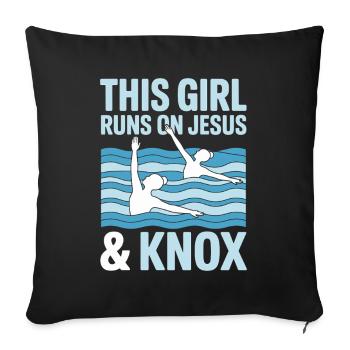 Natation synchronisée Natation artistique Sports nautiques - Housse de coussin décorative 45 x 45 cm - noir - Devant