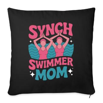 Natation synchronisée Natation artistique Sports nautiques - Housse de coussin décorative 45 x 45 cm - noir - Devant