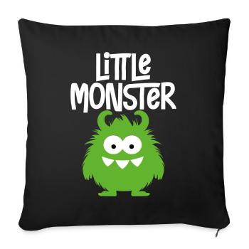 petit monstre - Housse de coussin décorative 45 x 45 cm - noir - Devant