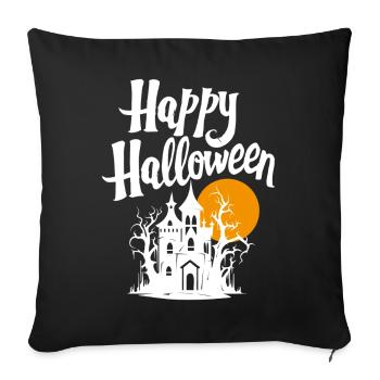 Joyeux halloween - Housse de coussin décorative 45 x 45 cm - noir - Devant