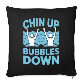 Natation synchronisée Natation artistique Sports nautiques - Housse de coussin décorative 45 x 45 cm - noir - Devant