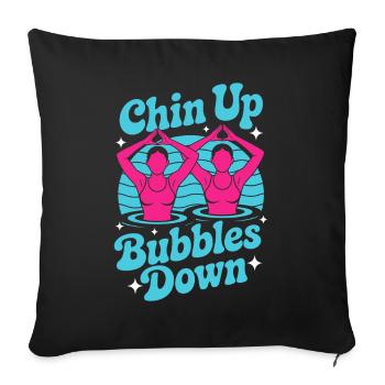 Natation synchronisée Natation artistique Sports nautiques - Housse de coussin décorative 45 x 45 cm - noir - Devant