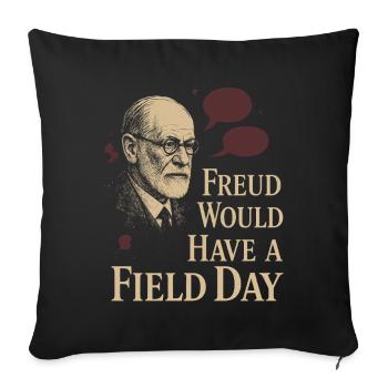 Future psychologist diagnose me - Sofa pillowcase 17,3'' x 17,3'' (45 x 45 cm) - black - Front