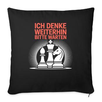 Chess Master Chess Player Chess Gift - Sofa pillowcase 17,3'' x 17,3'' (45 x 45 cm) - black - Front