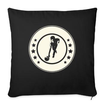 Bowling - Housse de coussin décorative 45 x 45 cm - noir - Devant