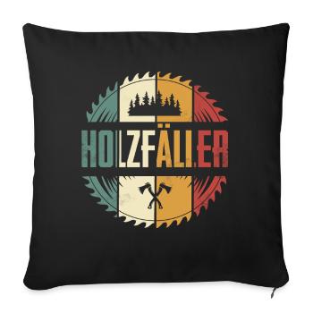 lumberjack - Sofa pillowcase 17,3'' x 17,3'' (45 x 45 cm) - black - Front