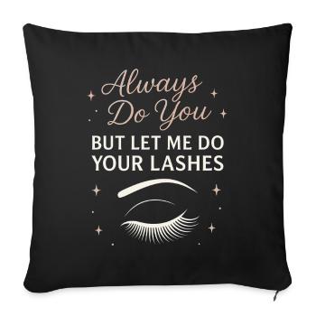La vie est meilleure avec un oiseau - Housse de coussin décorative 45 x 45 cm - noir - Devant