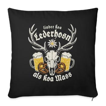 Lieber koa Lederhosen als koa Mass - Gaudí - Housse de coussin décorative 45 x 45 cm - noir - Devant