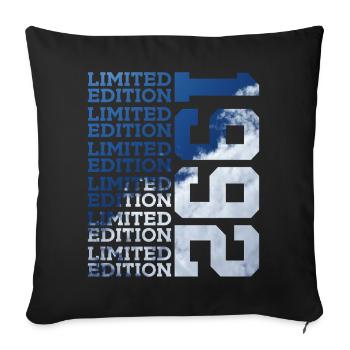 34 ANS ÉDITION LIMITÉE 1992 34E ANNIVERSAIRE - Housse de coussin décorative 45 x 45 cm - noir - Devant
