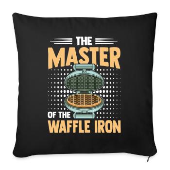 Waffle Maker Master Professional Waffle Expert - Sofa pillowcase 17,3'' x 17,3'' (45 x 45 cm) - black - Front