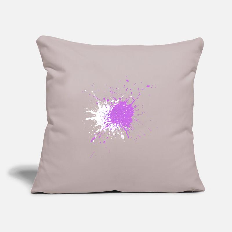 Des éclaboussures de couleur semblables à celles de l’aquarelle Housse de coussin décorative 45 x 45 cm