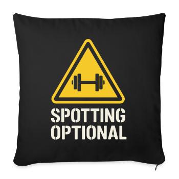 Développé couché Mememe Discover Me Bro Gym - Housse de coussin décorative 45 x 45 cm - noir - Devant