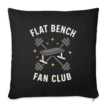 Développé couché Mememe Discover Me Bro Gym - Housse de coussin décorative 45 x 45 cm - noir - Devant