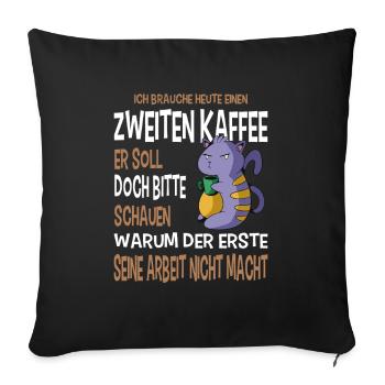 Funny Sayings Fun Outfits Irony Sarcasm - Sofa pillowcase 17,3'' x 17,3'' (45 x 45 cm) - black - Front