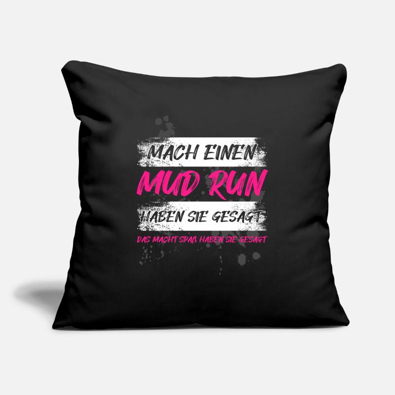 Do a mud run mud run Mud Run Muddy Race Sofa pillowcase 17,3'' x 17,3'' (45 x 45 cm)