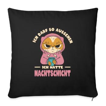 Funny Sayings Fun Outfits Irony Sarcasm - Sofa pillowcase 17,3'' x 17,3'' (45 x 45 cm) - black - Front