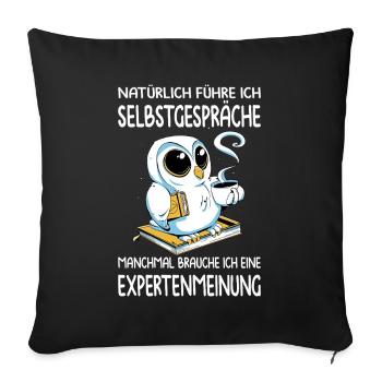 Funny Sayings Fun Outfits Irony Sarcasm - Sofa pillowcase 17,3'' x 17,3'' (45 x 45 cm) - black - Front