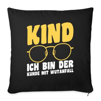 Kaffee Mutter Team Mama - Sofakissenbezug 45 x 45 cm - Schwarz - Vorne