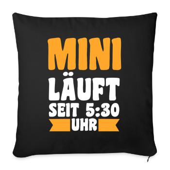 Mutter Team Mama - Sofakissenbezug 45 x 45 cm - Schwarz - Vorne