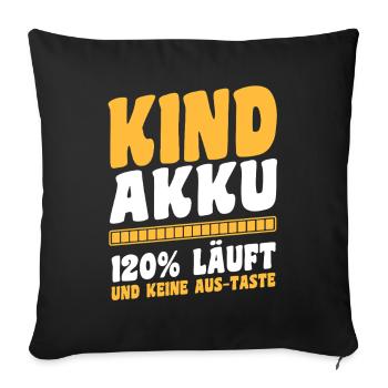 Mutter Team Mama - Sofakissenbezug 45 x 45 cm - Schwarz - Vorne