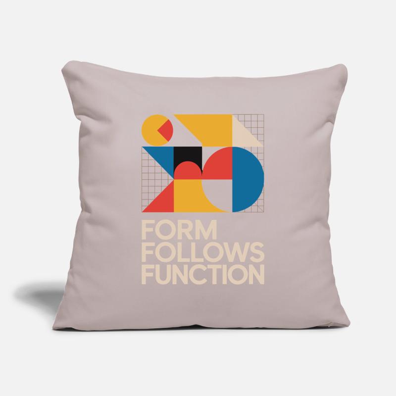 Bauhaus Form Follows Function Geometric Art Sofa pillowcase 17,3'' x 17,3'' (45 x 45 cm)