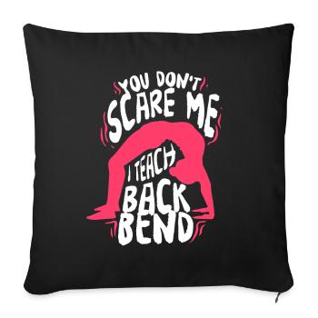 Kontorsionist Kontorsion I Teach Back Bend - Housse de coussin décorative 45 x 45 cm - noir - Devant