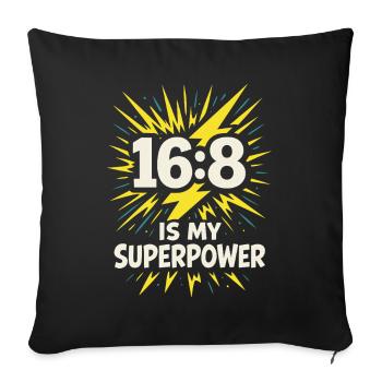 Humour intermittent du Carême 16 8 Windows 20 4 - Housse de coussin décorative 45 x 45 cm - noir - Devant