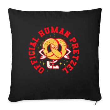 Kontorsionist Kontorsion Bretzel Humain Officiel - Housse de coussin décorative 45 x 45 cm - noir - Devant