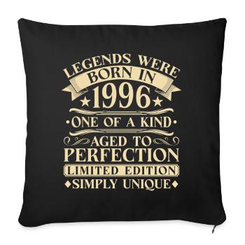 30ème Anniversaire Millésime 1996 - Housse de coussin décorative 45 x 45 cm - noir - Devant