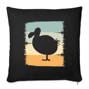 dodo - Housse de coussin décorative 45 x 45 cm - noir - Devant
