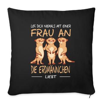 Funny Sayings Fun Outfits Irony Sarcasm - Sofa pillowcase 17,3'' x 17,3'' (45 x 45 cm) - black - Front