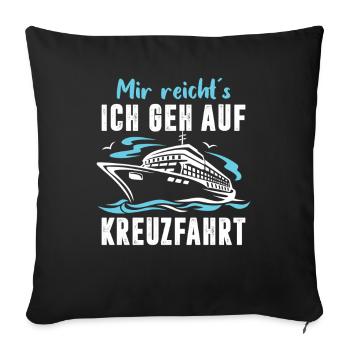 Funny Cruise Sayings Outfits Holiday - Sofa pillowcase 17,3'' x 17,3'' (45 x 45 cm) - black - Front