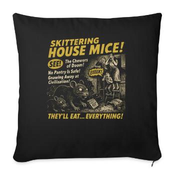 Skittering House Mice Filmplakat Halloween - Sofakissenbezug 45 x 45 cm - Schwarz - Vorne