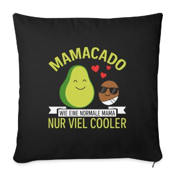 Future maman MAMACADO BEAUCOUP PLUS COOL Drôle - Housse de coussin décorative 45 x 45 cm - noir - Devant