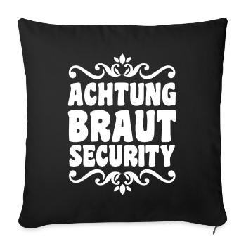 Bachelor Party Team Bride Hen Party - Sofa pillowcase 17,3'' x 17,3'' (45 x 45 cm) - black - Front