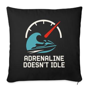 Jet Ski Racer Motomarine Pwc - Housse de coussin décorative 45 x 45 cm - noir - Devant