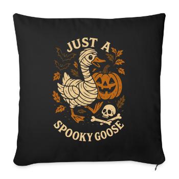 Juste une oie effrayante Halloween Costume Fun - Housse de coussin décorative 45 x 45 cm - noir - Devant