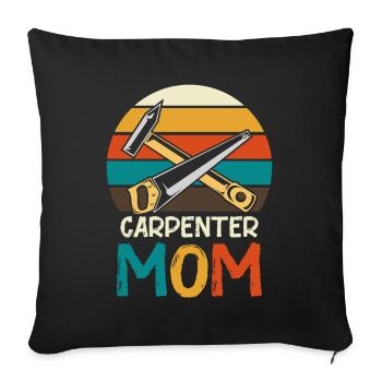 Carpenter Mother Retro Tool - Sofa pillowcase 17,3'' x 17,3'' (45 x 45 cm) - black - Front