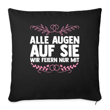 Bachelor Party Team Bride Hen Party - Sofa pillowcase 17,3'' x 17,3'' (45 x 45 cm) - black - Front