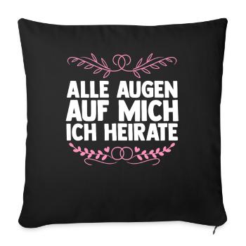 Bachelor Party Team Bride Hen Party - Sofa pillowcase 17,3'' x 17,3'' (45 x 45 cm) - black - Front