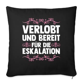 Bachelor Party Team Bride Hen Party - Sofa pillowcase 17,3'' x 17,3'' (45 x 45 cm) - black - Front