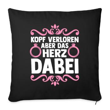 Bachelor Party Team Bride Hen Party - Sofa pillowcase 17,3'' x 17,3'' (45 x 45 cm) - black - Front
