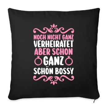 Bachelor Party Team Bride Hen Party - Sofa pillowcase 17,3'' x 17,3'' (45 x 45 cm) - black - Front