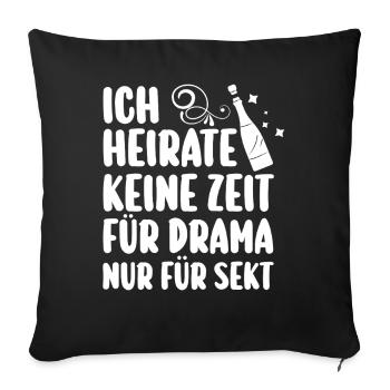 Bachelor Party Team Bride Hen Party - Sofa pillowcase 17,3'' x 17,3'' (45 x 45 cm) - black - Front