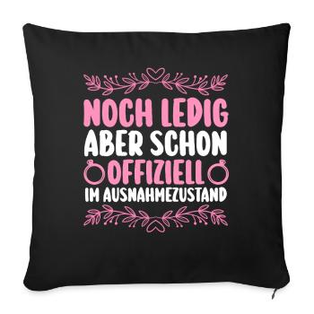 Bachelor Party Team Bride Hen Party - Sofa pillowcase 17,3'' x 17,3'' (45 x 45 cm) - black - Front