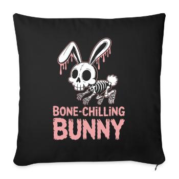 Bone-Chilling Bunny Halloween - Sofa pillowcase 17,3'' x 17,3'' (45 x 45 cm) - black - Front