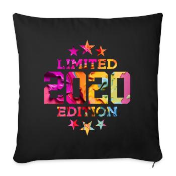 ÉDITION LIMITÉE 6E ANNIVERSAIRE 2020 - Housse de coussin décorative 45 x 45 cm - noir - Devant